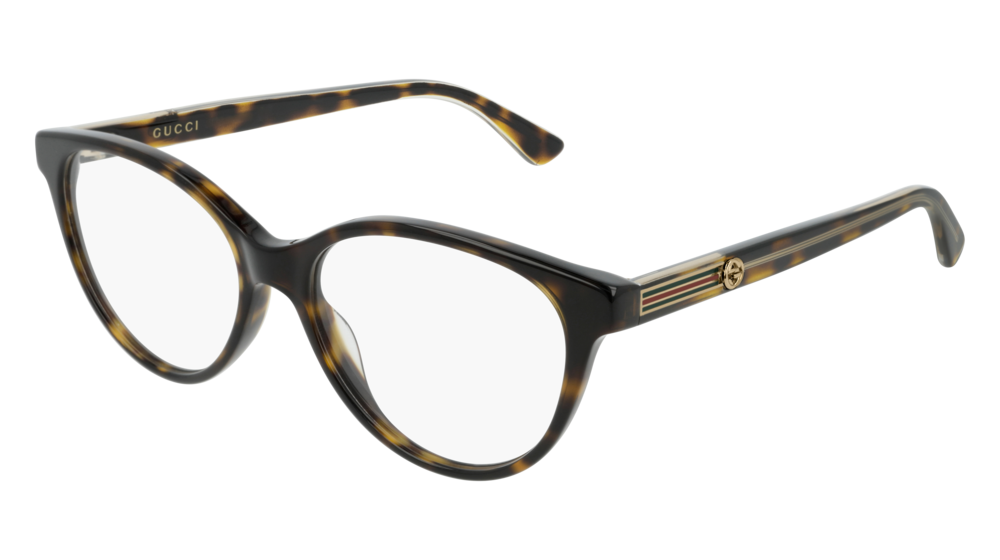 Gucci Optical Frame Woman Havana Havana Transparent