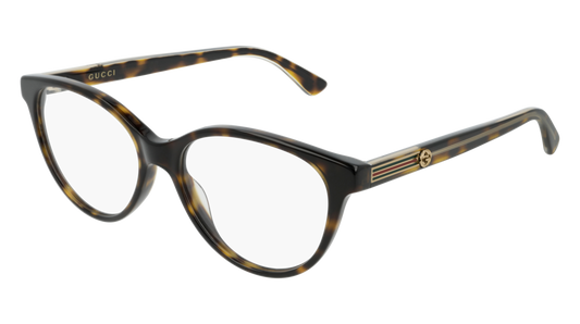 Gucci Optical Frame Woman Havana Havana Transparent