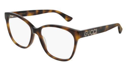 Gucci Optical Frame Woman Havana Havana Transparent