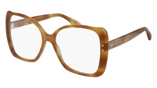 Gucci Optical Frame Woman Havana Havana Transparent