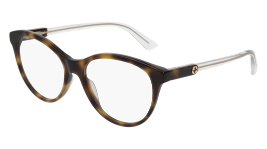 Gucci Optical Frame Woman Havana Havana Transparent