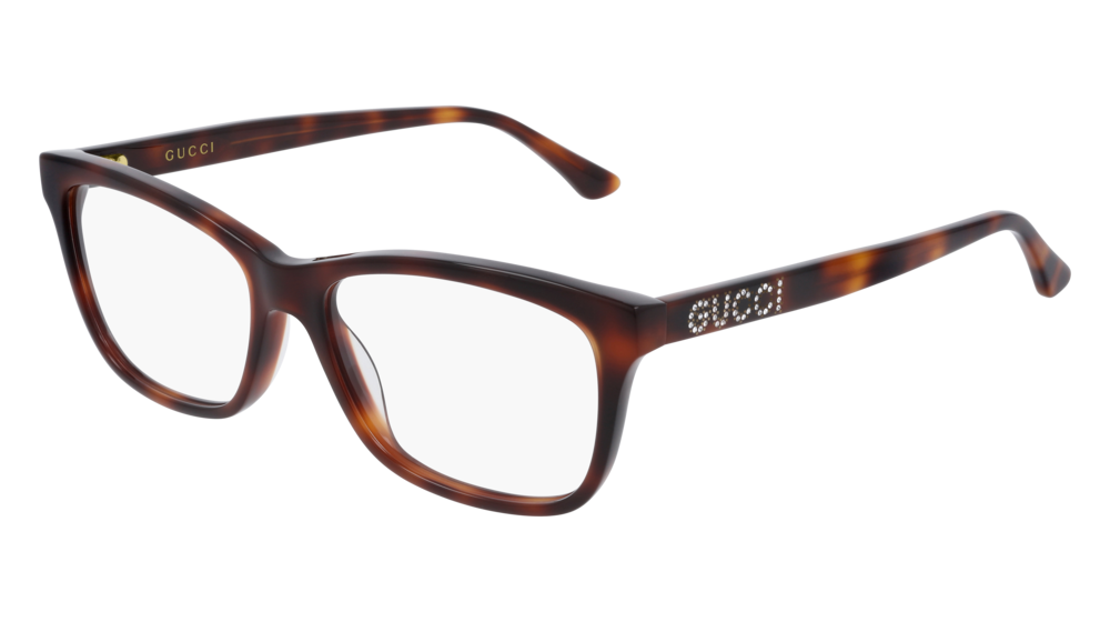 Gucci Optical Frame Woman Havana Havana Transparent