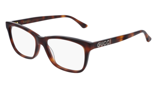 Gucci Optical Frame Woman Havana Havana Transparent