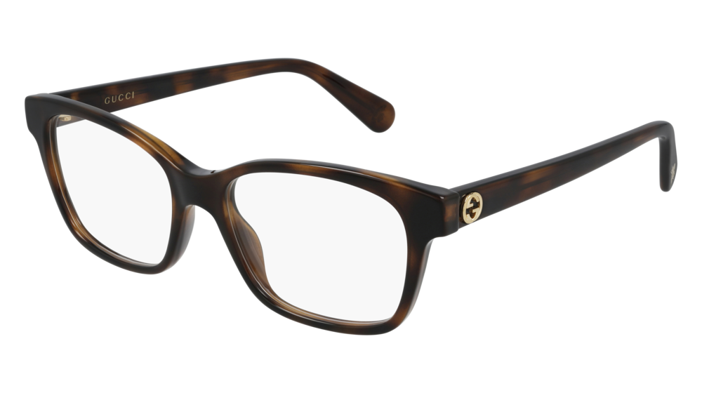 Gucci Optical Frame Woman Havana Havana Transparent