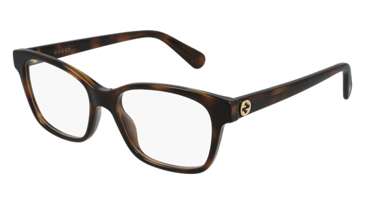 Gucci Optical Frame Woman Havana Havana Transparent