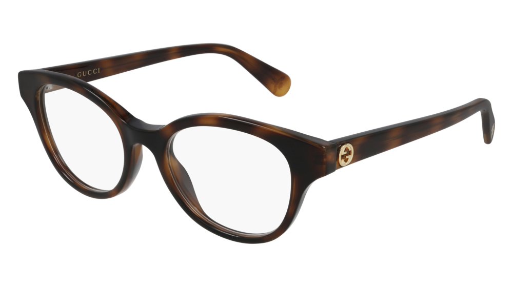 Gucci Optical Frame Woman Havana Havana Transparent