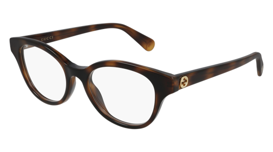 Gucci Optical Frame Woman Havana Havana Transparent