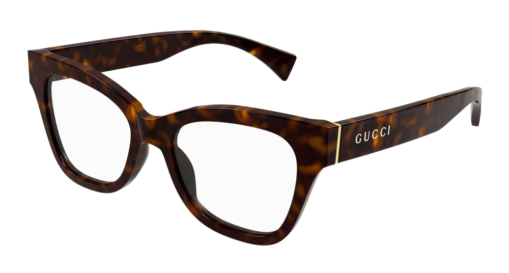 Gucci Optical Frame Woman Havana Havana Transparent