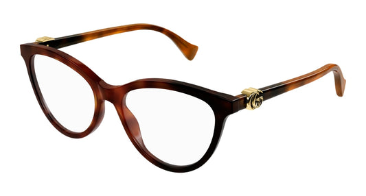 Gucci Optical Frame Woman Havana Havana Transparent