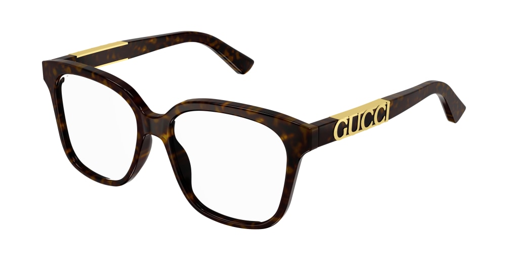 Gucci Optical Frame Woman Havana Havana Transparent