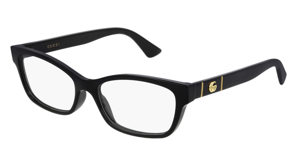 Gucci Optical Frame Woman Black Black Transparent