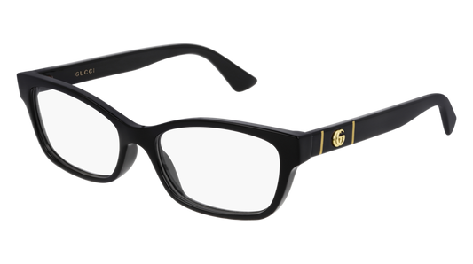 Gucci Optical Frame Woman Black Black Transparent