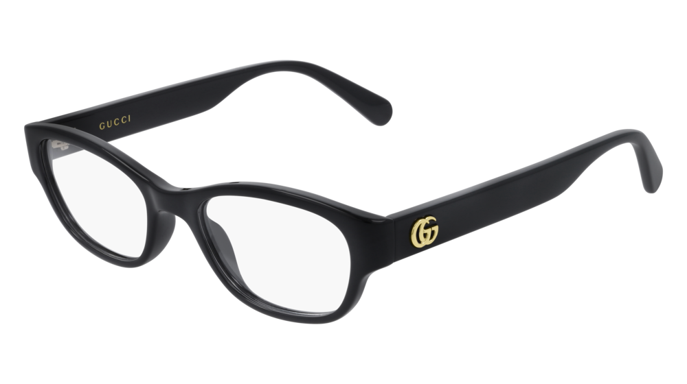 Gucci Optical Frame Woman Black Black Transparent