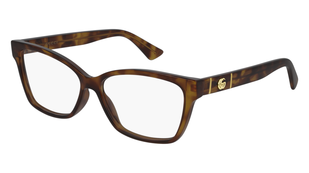 Gucci Optical Frame Woman Havana Havana Transparent