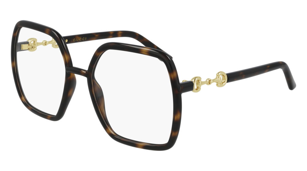 Gucci Optical Frame Woman Havana Havana Transparent