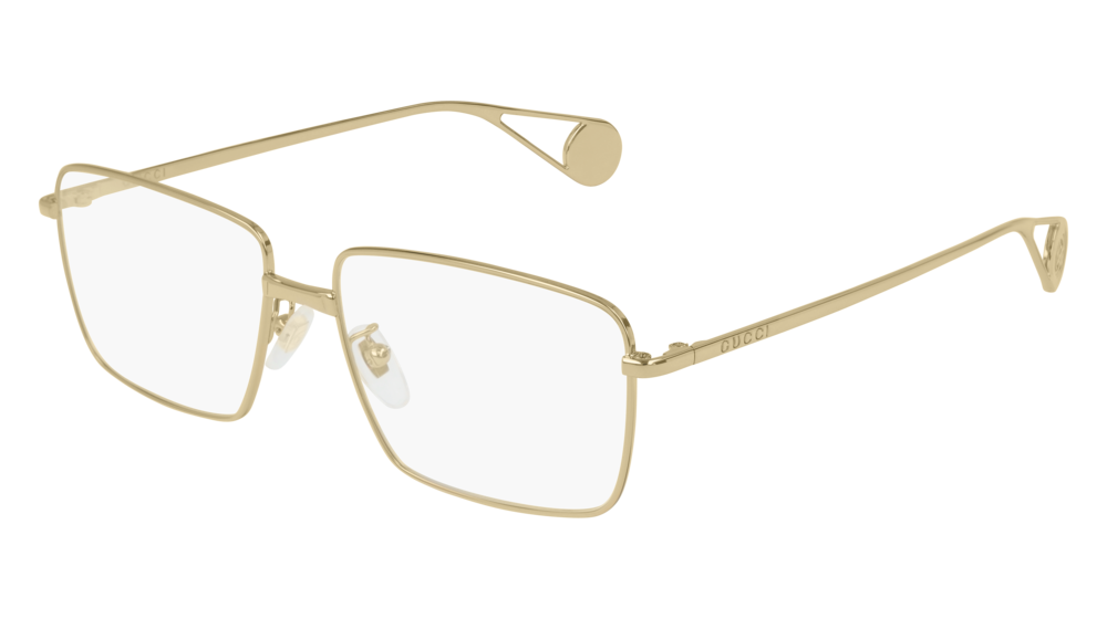 Gucci Optical Frame Woman Gold Gold Transparent