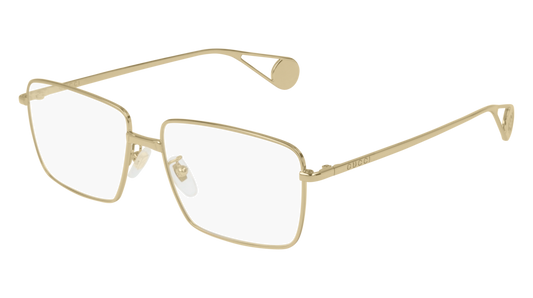 Gucci Optical Frame Woman Gold Gold Transparent