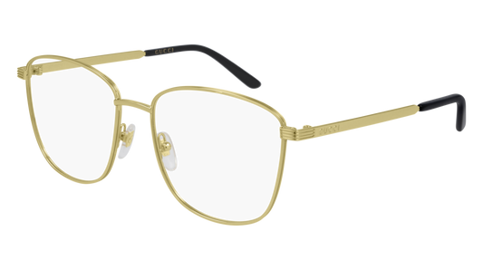 Gucci Optical Frame Woman Gold Gold Transparent