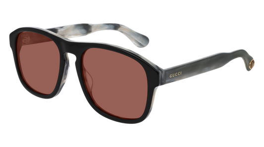 Gucci Sunglass Man Black Grey Brown