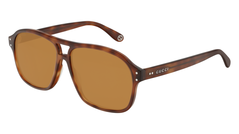 Gucci Sunglass Man Havana Havana Orange