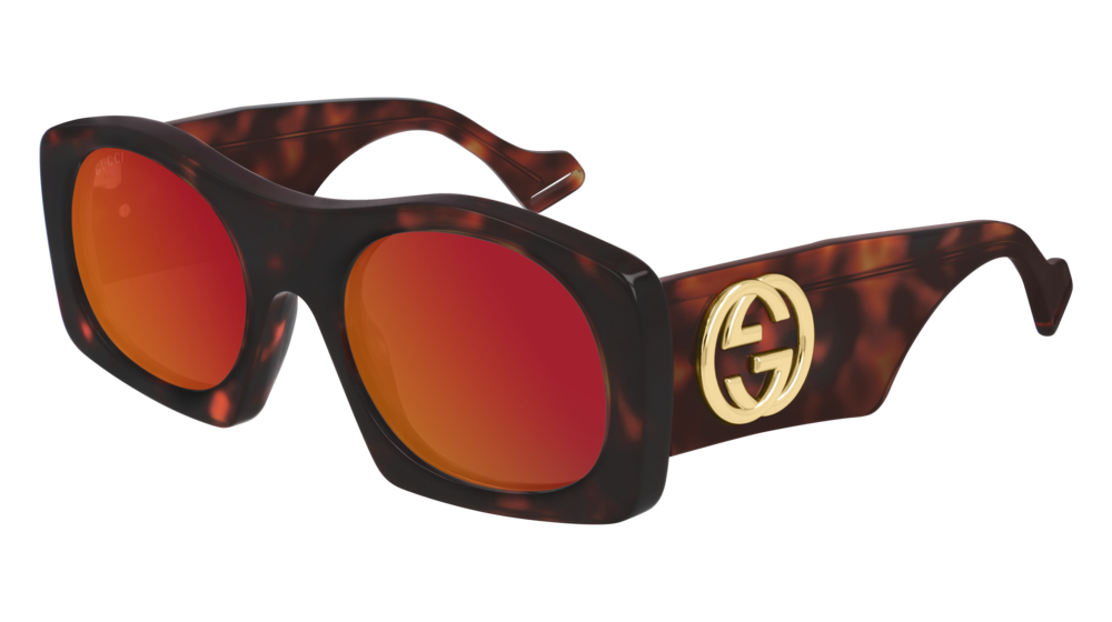 Gucci Sunglass Man Havana Havana Red