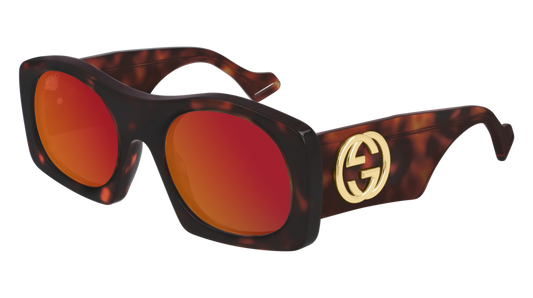 Gucci Sunglass Man Havana Havana Red