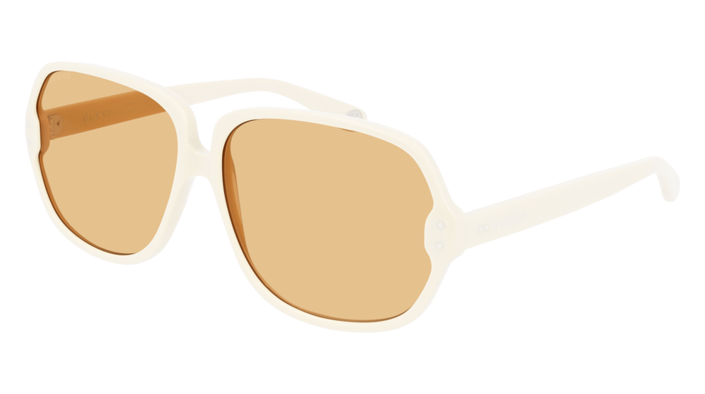 Gucci Sunglass Man Ivory Ivory Yellow