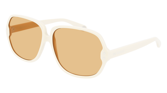 Gucci Sunglass Man Ivory Ivory Yellow