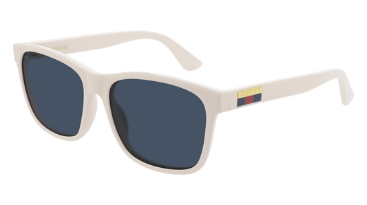 Gucci Sunglass Man White White Blue