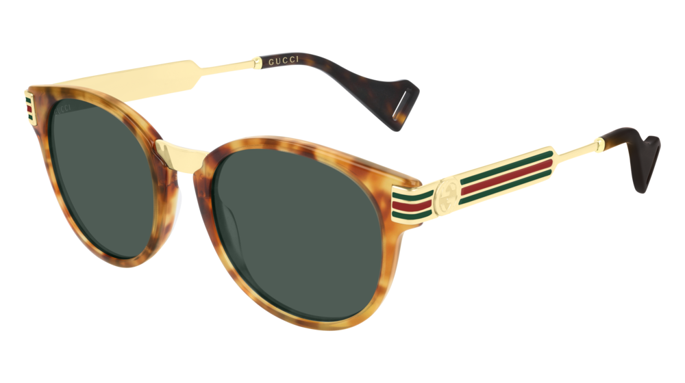 Gucci Sunglass Man Havana Gold Green