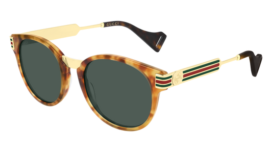 Gucci Sunglass Man Havana Gold Green