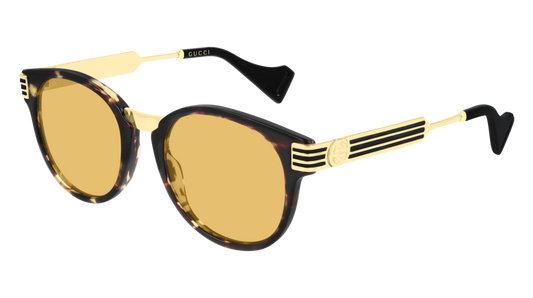 Gucci Sunglass Man Havana Gold Yellow