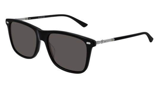 Gucci Sunglass Man Black Ruthenium Grey