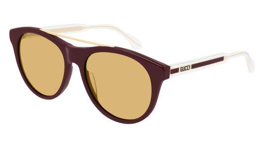 Gucci Sunglass Man Burgundy Crystal Brown