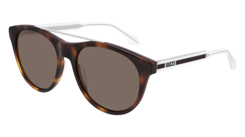 Gucci Sunglass Man Havana Crystal Brown