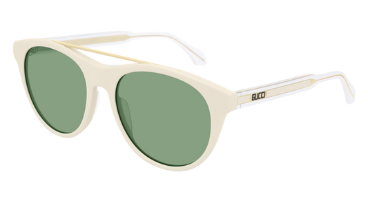 Gucci Sunglass Man Ivory Crystal Green