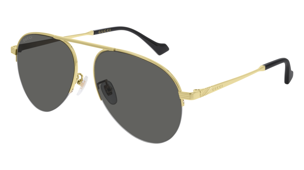 Gucci Sunglass Man Gold Gold Grey