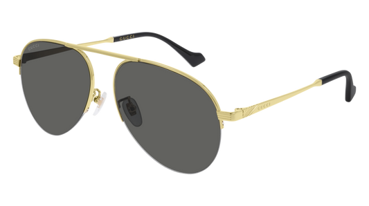 Gucci Sunglass Man Gold Gold Grey