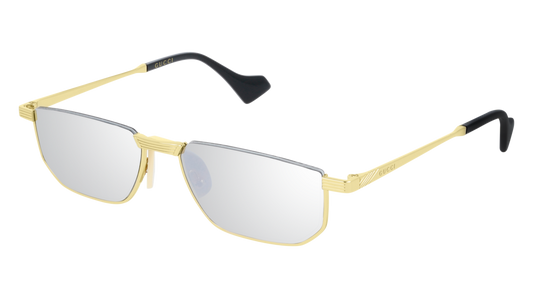 Gucci Sunglass Man Gold Gold Silver