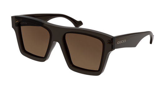 Gucci Sunglass Man Brown Brown Brown