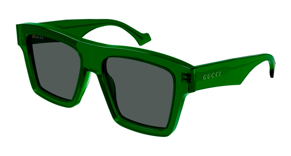 Gucci Sunglass Man Green Green Grey