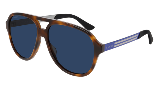 Gucci Sunglass Man Havana Blue Blue