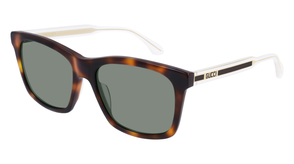 Gucci Sunglass Man Havana Crystal Green