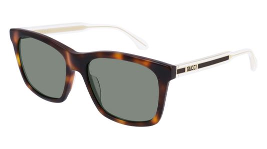 Gucci Sunglass Man Havana Crystal Green