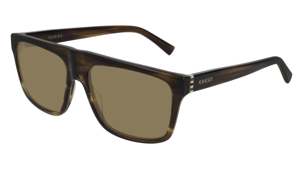 Gucci Sunglass Man Havana Gold Brown