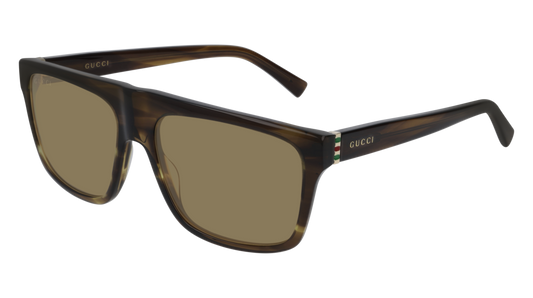 Gucci Sunglass Man Havana Gold Brown