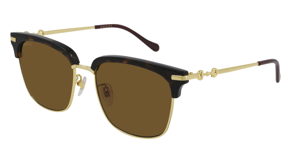 Gucci Sunglass Man Havana Gold Brown