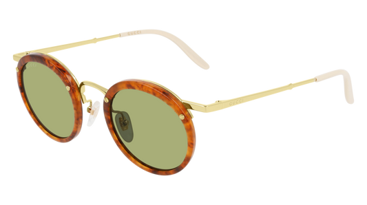 Gucci Sunglass Man Havana Gold Green