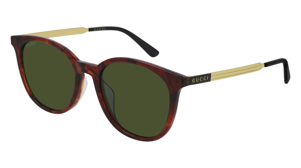 Gucci Sunglass Man Havana Gold Green