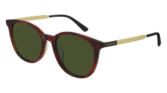 Gucci Sunglass Man Havana Gold Green